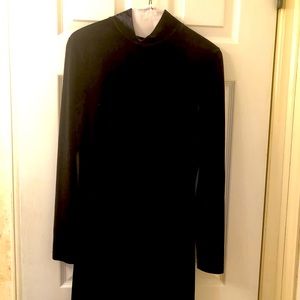 Black velvet dress